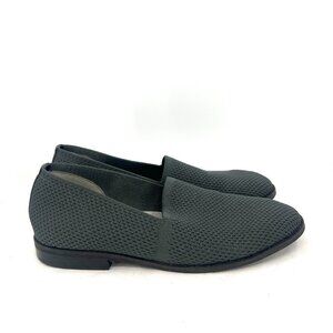 Eileen Fisher Demi Knit Charcoal Gray Loafers Women's 9.5